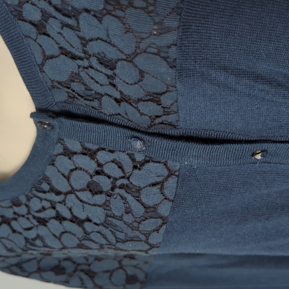 NY&Co Dark teal blue cardigan - Picture 2 of 3